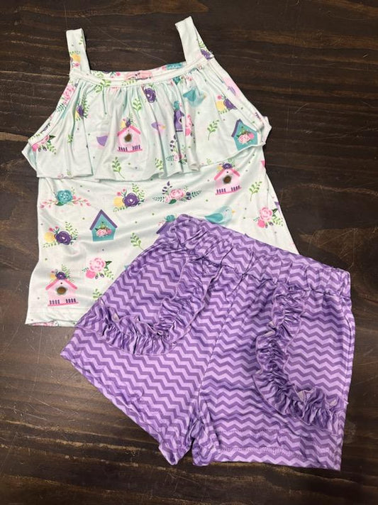 Bird House Girl Short Set