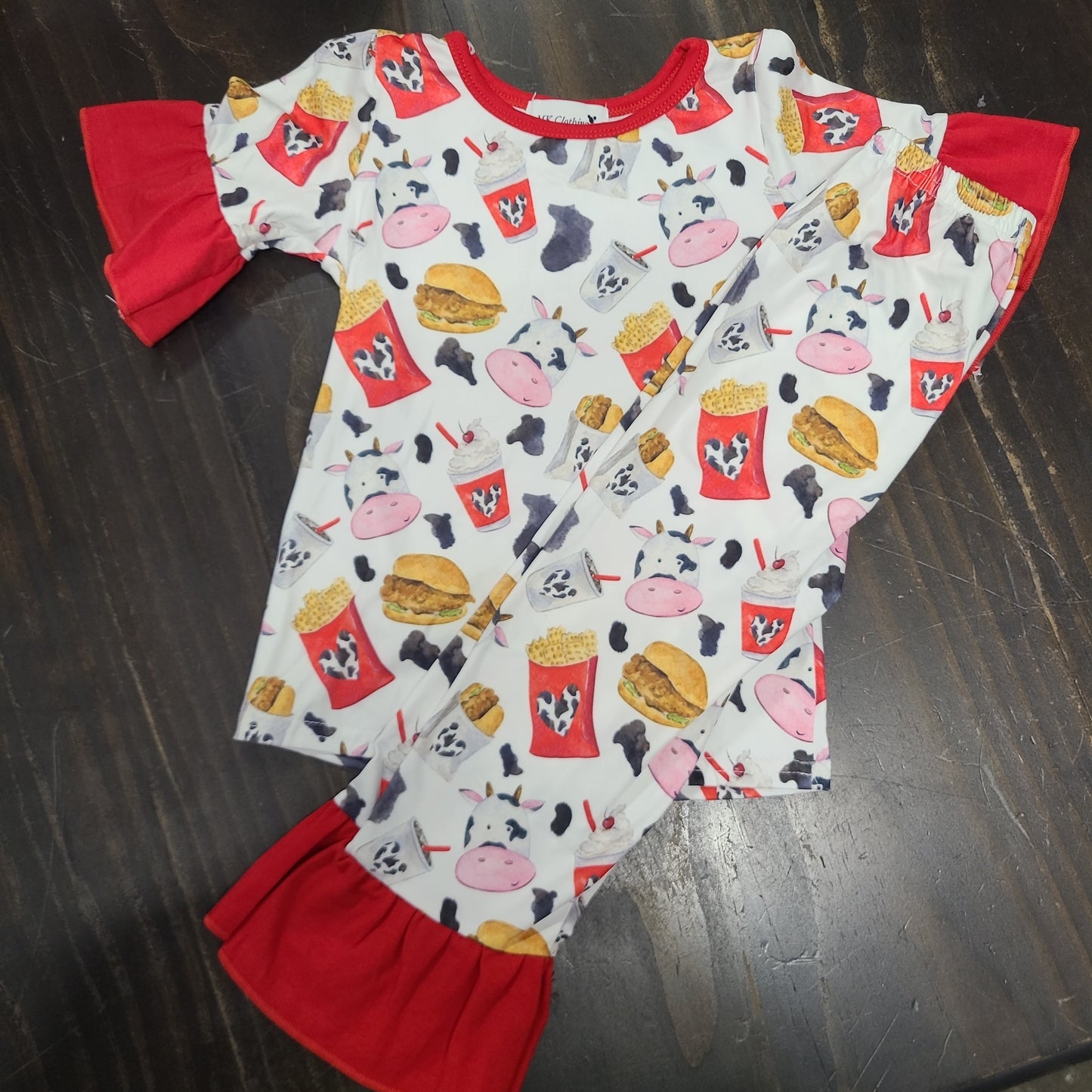 Eat More Chikin Girl Pajama Set