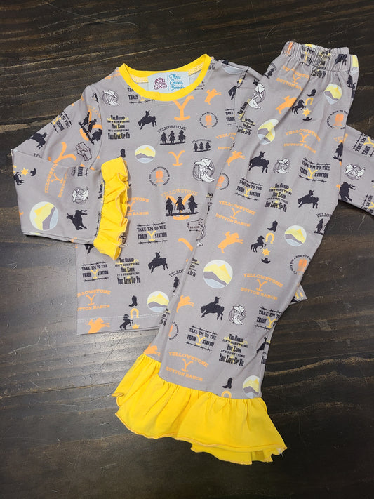 Yellowstone Girl PJ Set