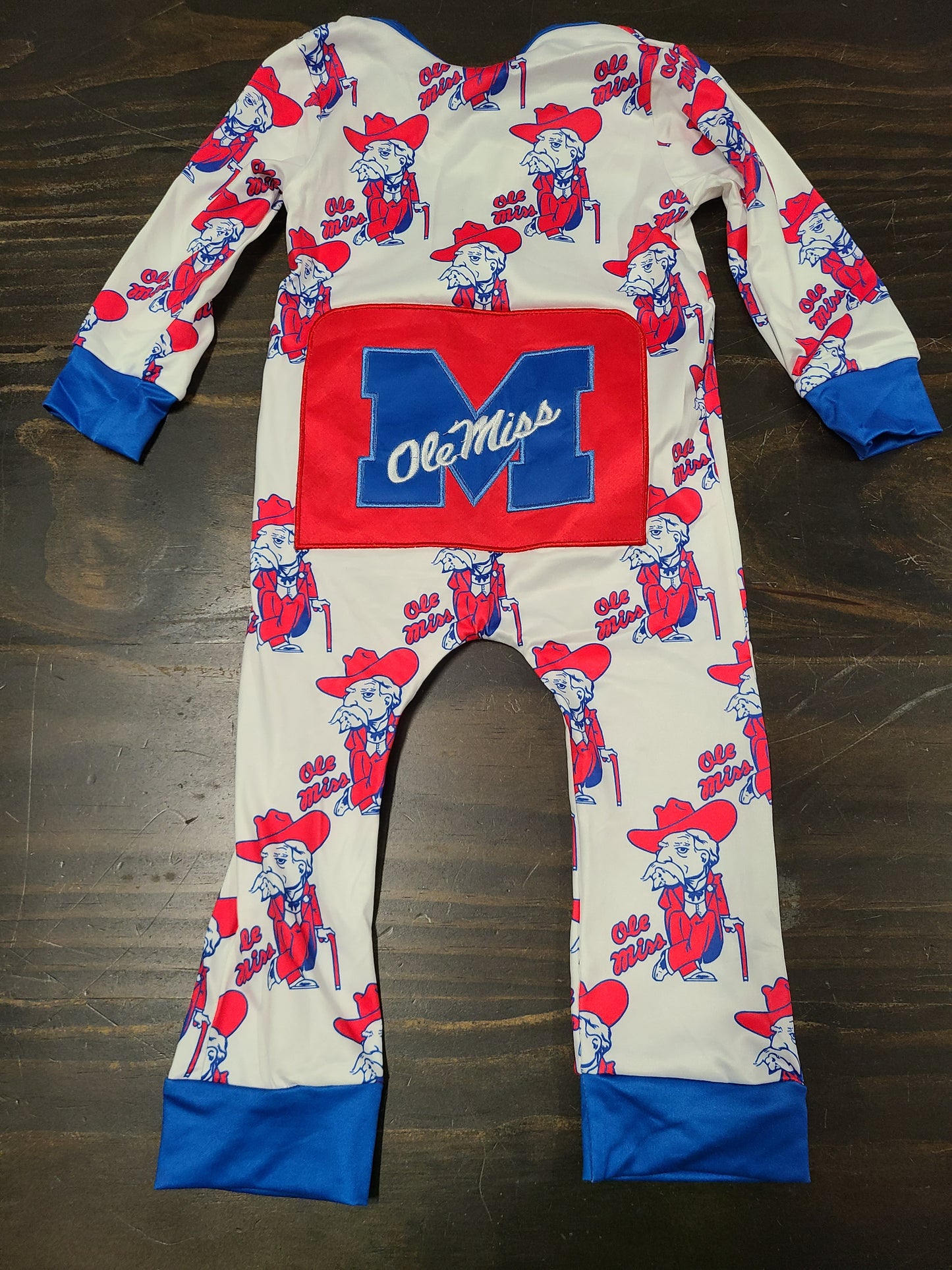 Ole Miss pajama - boy zippy
