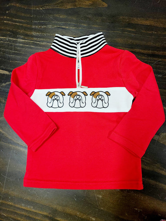Bulldog Applique Pullover
