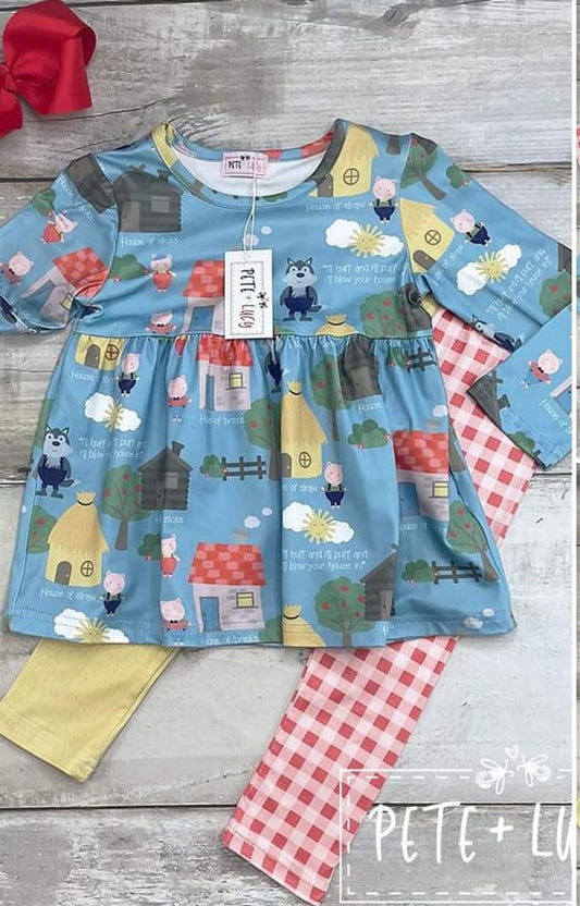 The Three Little Pigs Girl Pant set