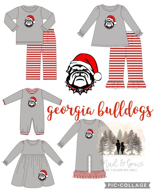 UGA Santa Hat Bulldog Collection