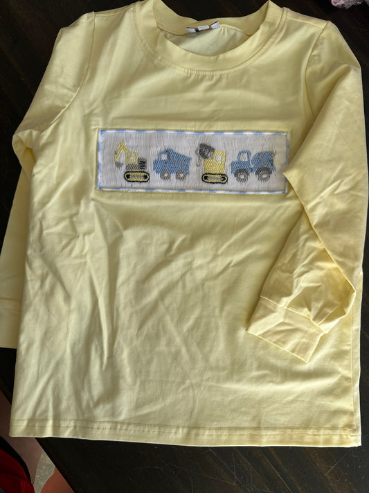 Smocked Machines Boy LS Shirt