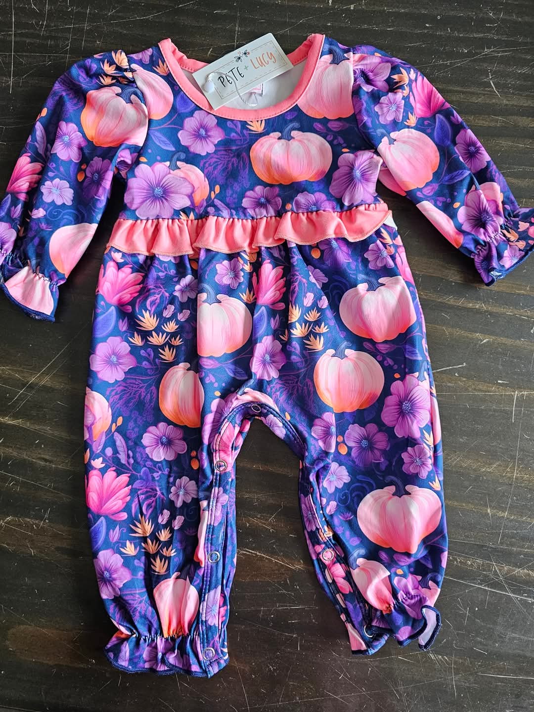 Pretty Pumpkin Pete and Lucy Romper