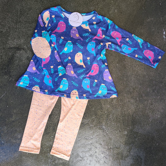 Springtime Song Birds pant set 2t