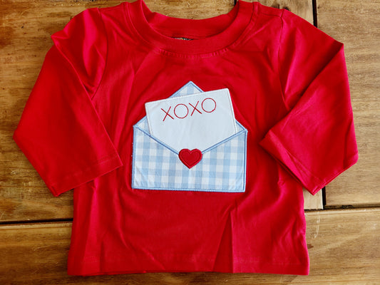 Love Note Applique Boy Shirt