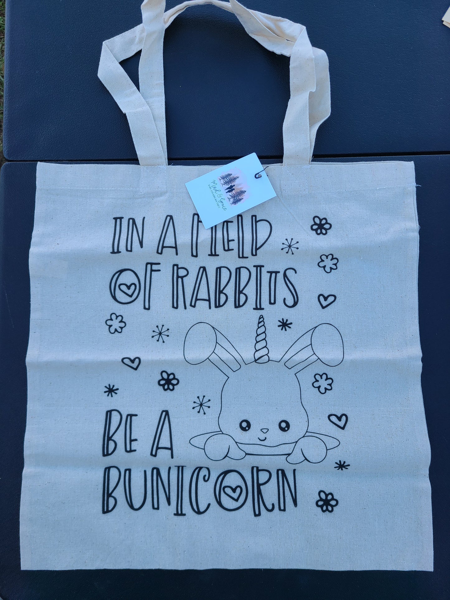 Color Me Canvas Easter Tote