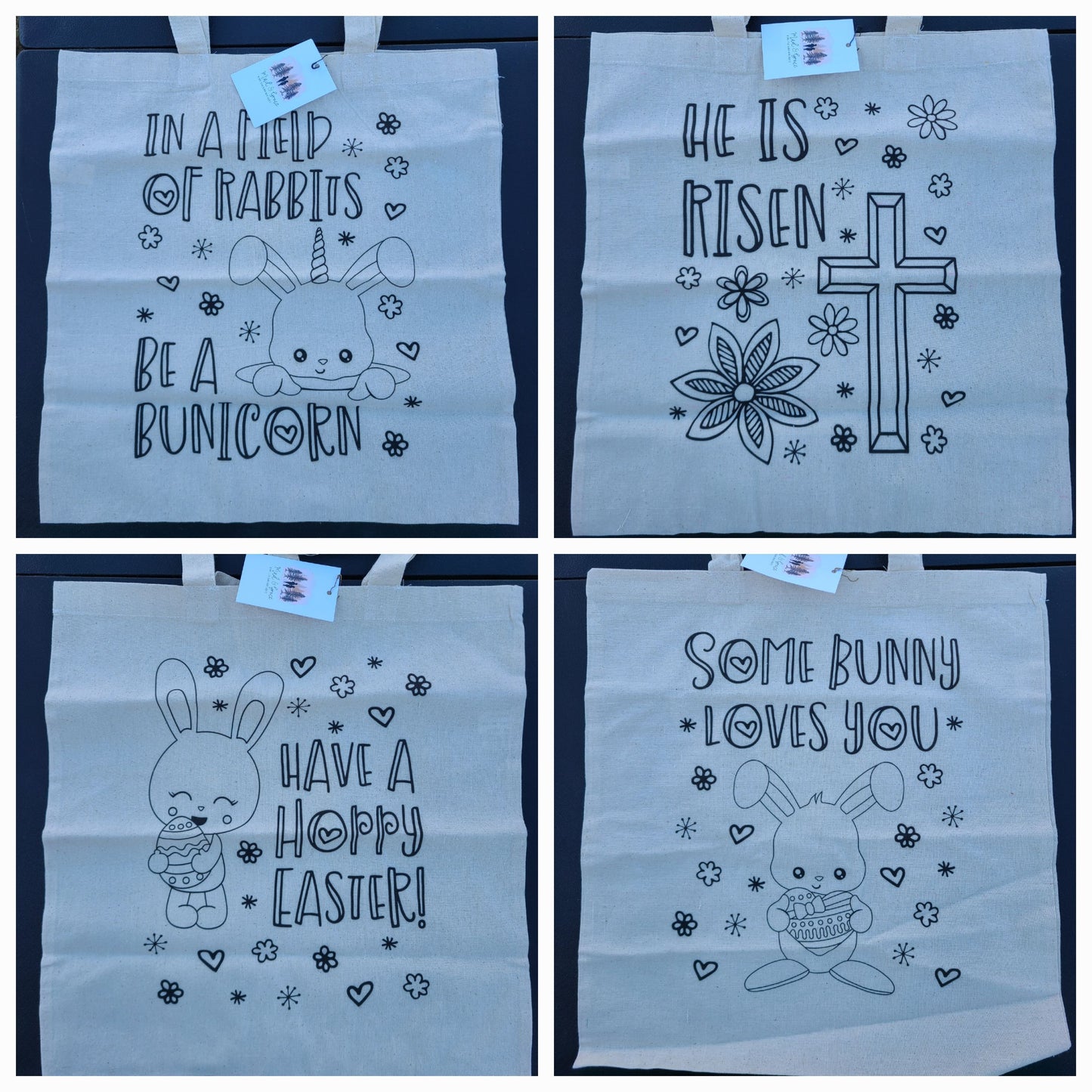 Color Me Canvas Easter Tote