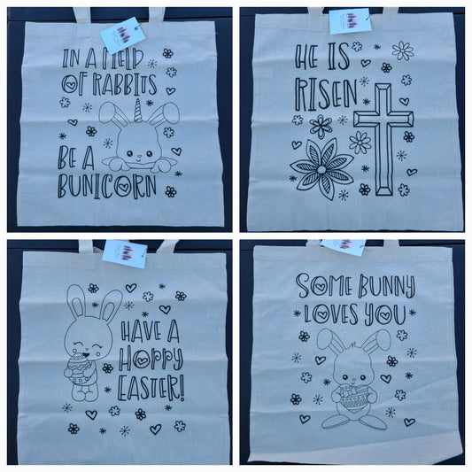 Color Me Canvas Easter Tote