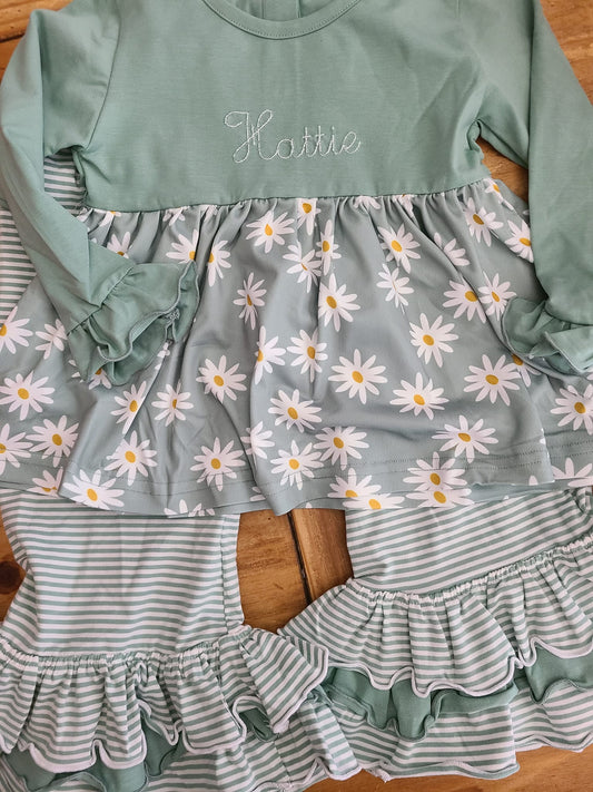Dainty Daisy Girl Pant Set
