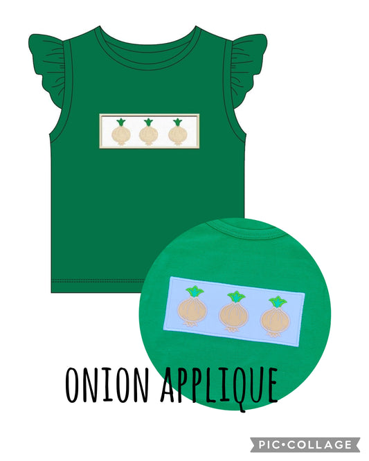 Vidalia Onion Applique Girl Shirt