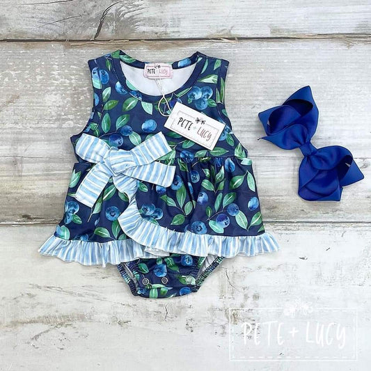 Blueberry Farm Romper 12/18m