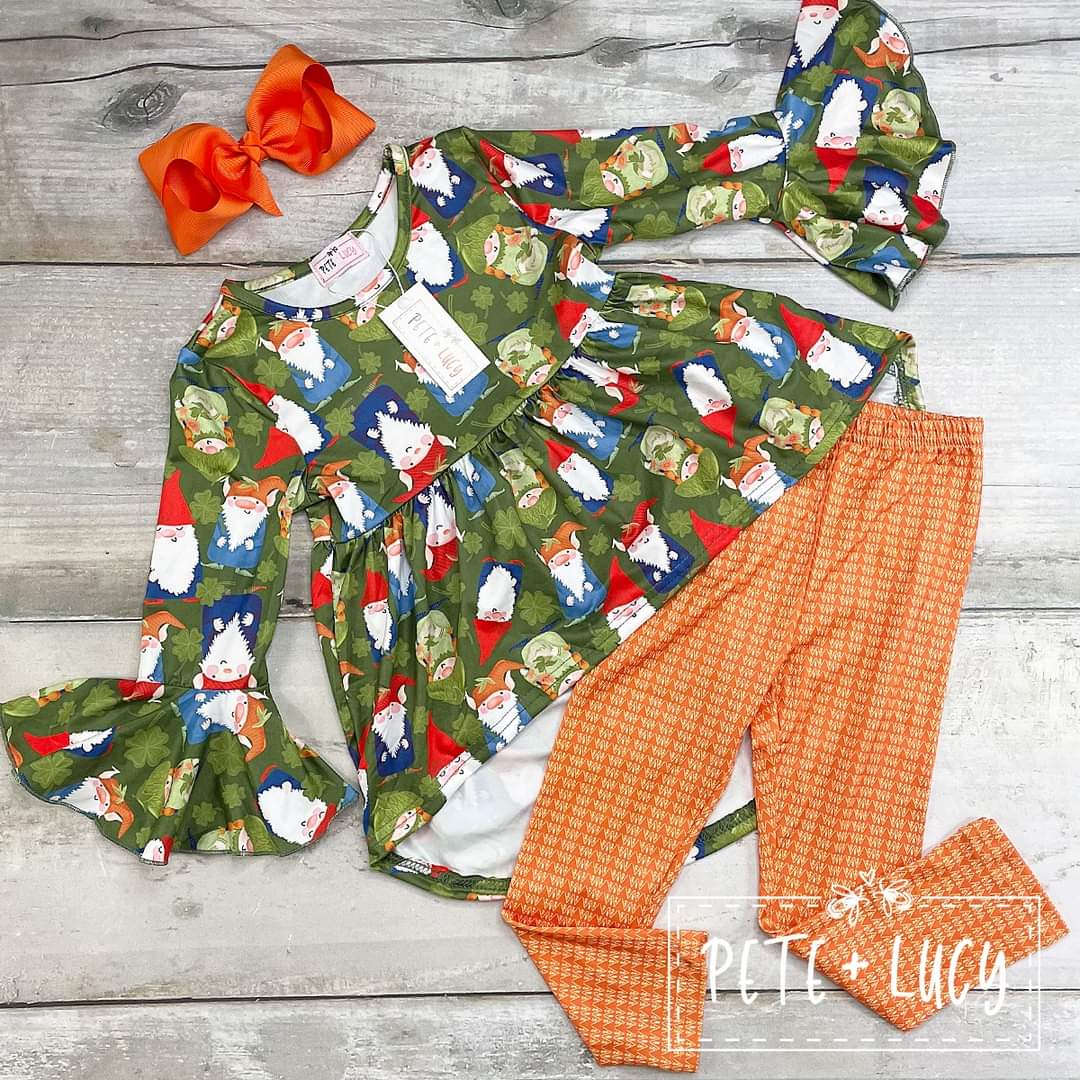 Chillin with my Gnomies pant set 3t