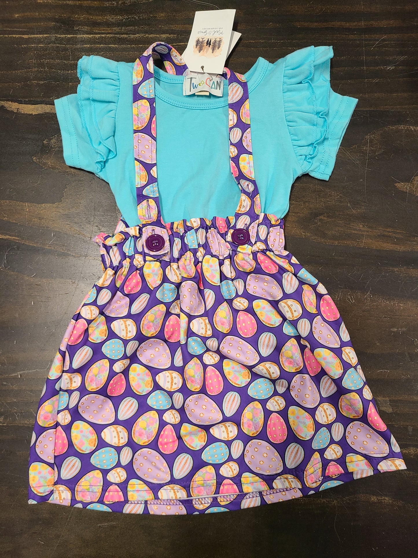 Colorful Eggs Dress set