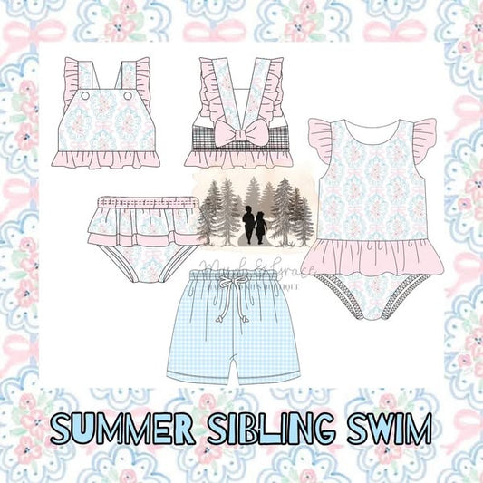 Summer Siblings Swim Collecion